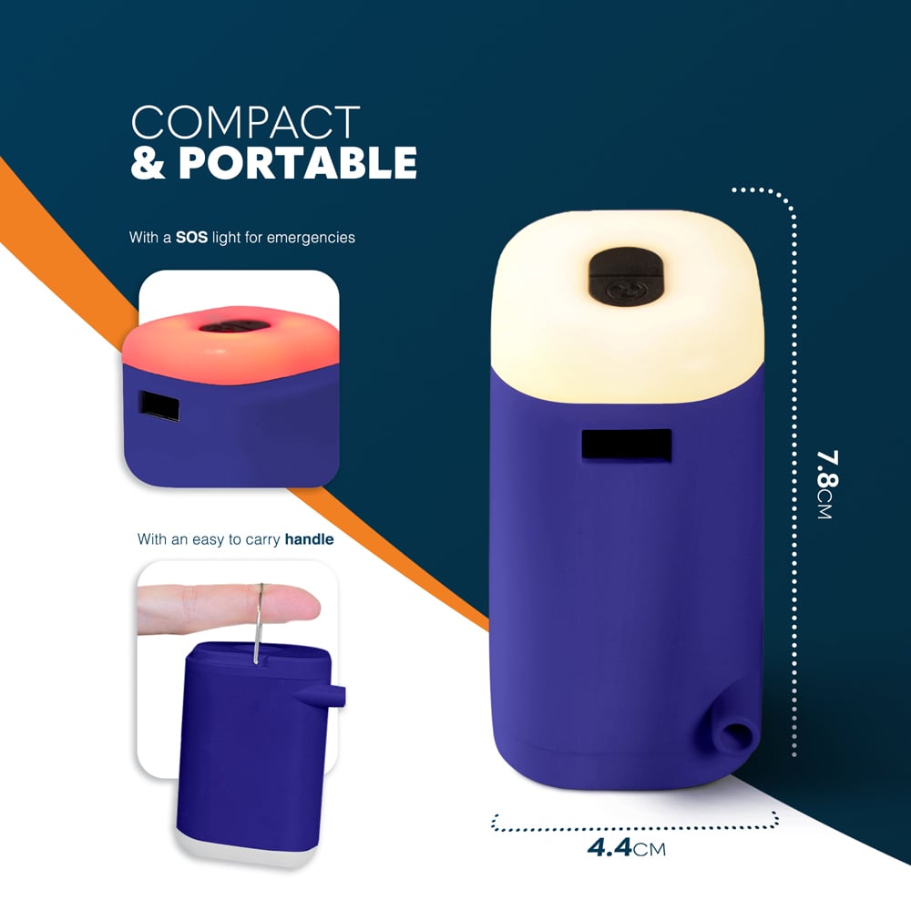 Voyager Navy Portable Inflation and Deflation Air Pump Image 4