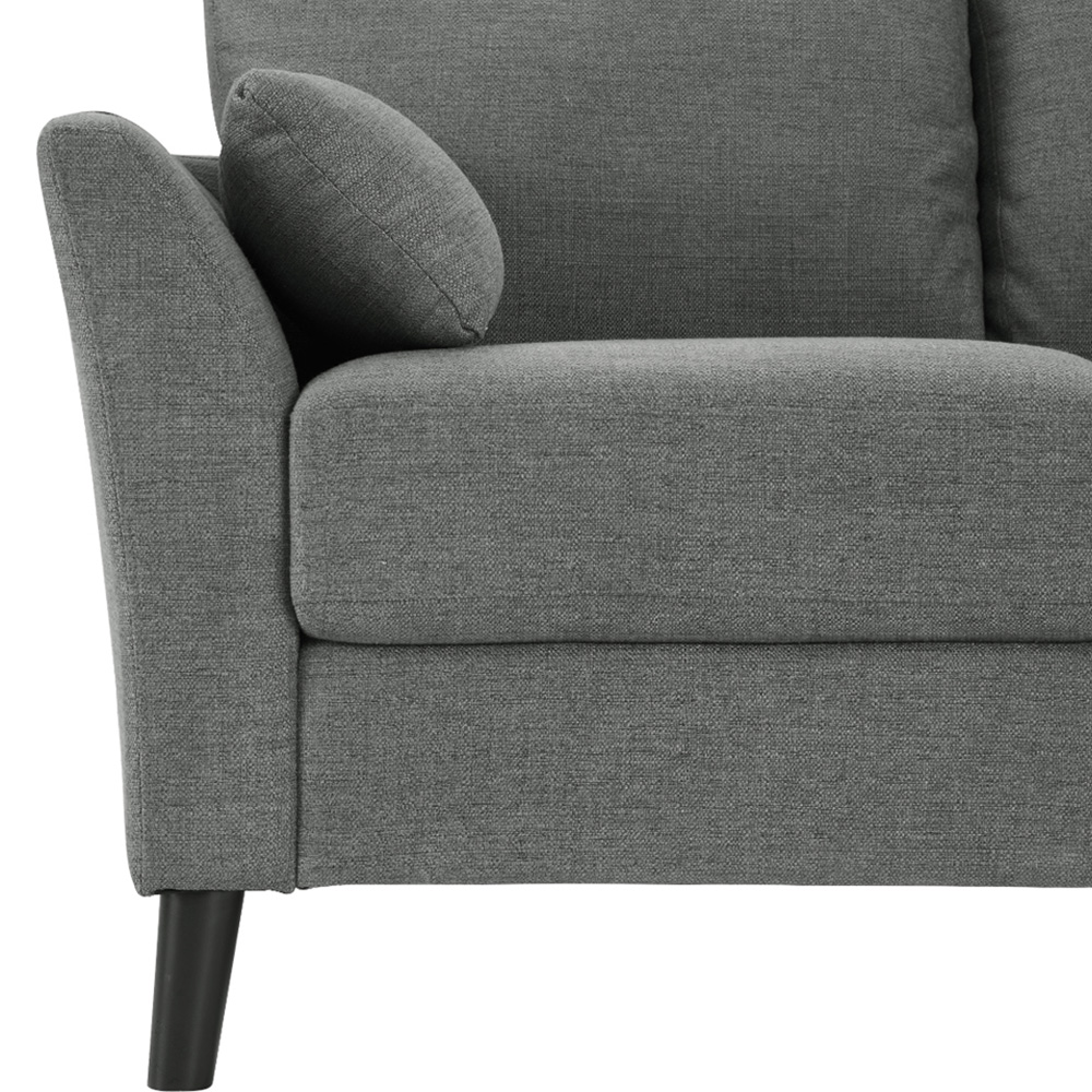 Home Detail Stella 3 Seater Grey Velvet Sofa Image 7