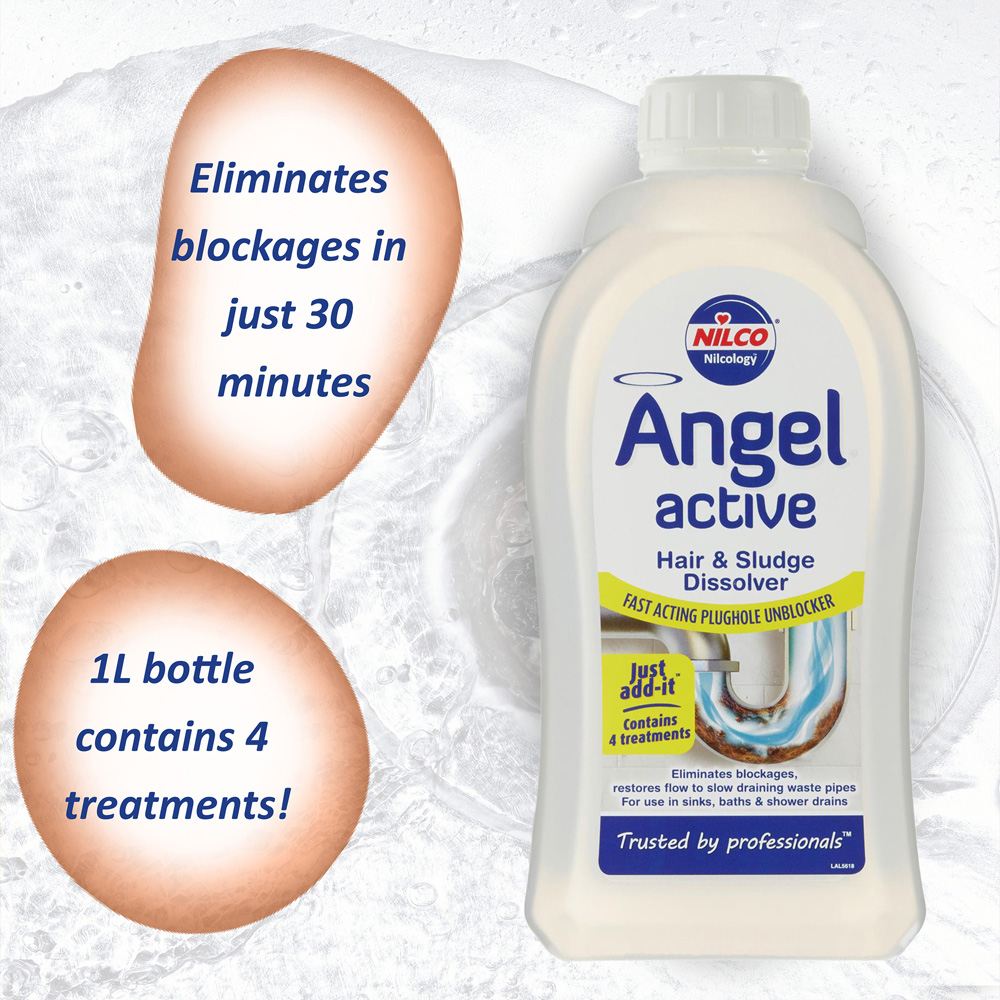 Nilco Angel Active Hair and Sludge Dissolver 1L Image 4