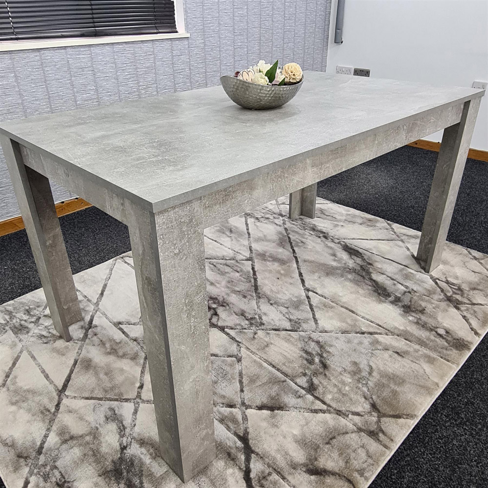 Portland 3 Seater Velvet Wooden Dining Set with Bench Grey and Black Image 5