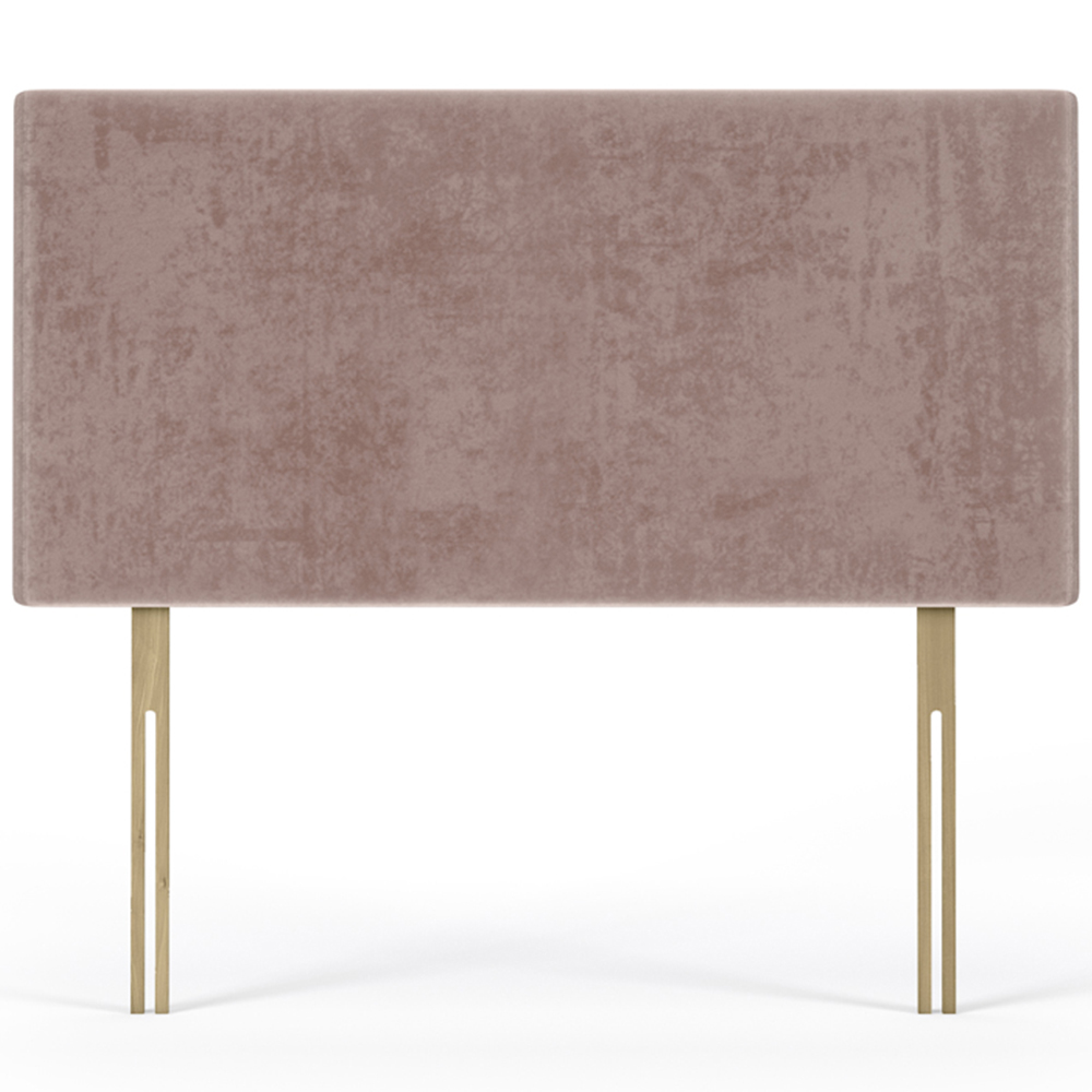 Bedmaster King Size Mink Naples Velvet Valencia Plain Headboard Image 2