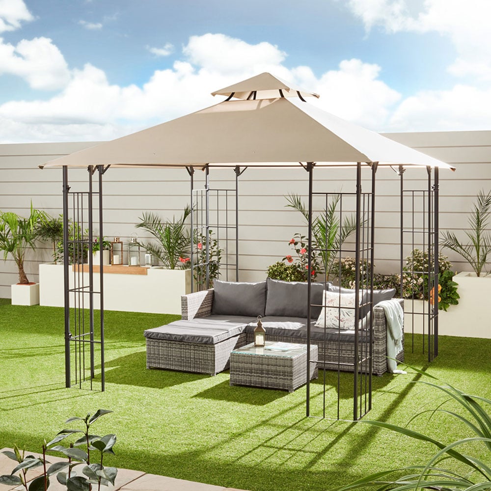 Outdoor Essentials KD Athens 3 x 3m Steel Gazebo Image 1