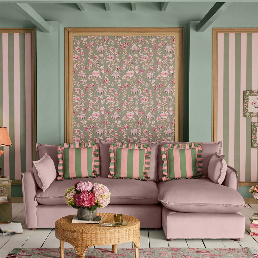 Cath Kidston Friendship Garden Sage Wallpaper Image 3