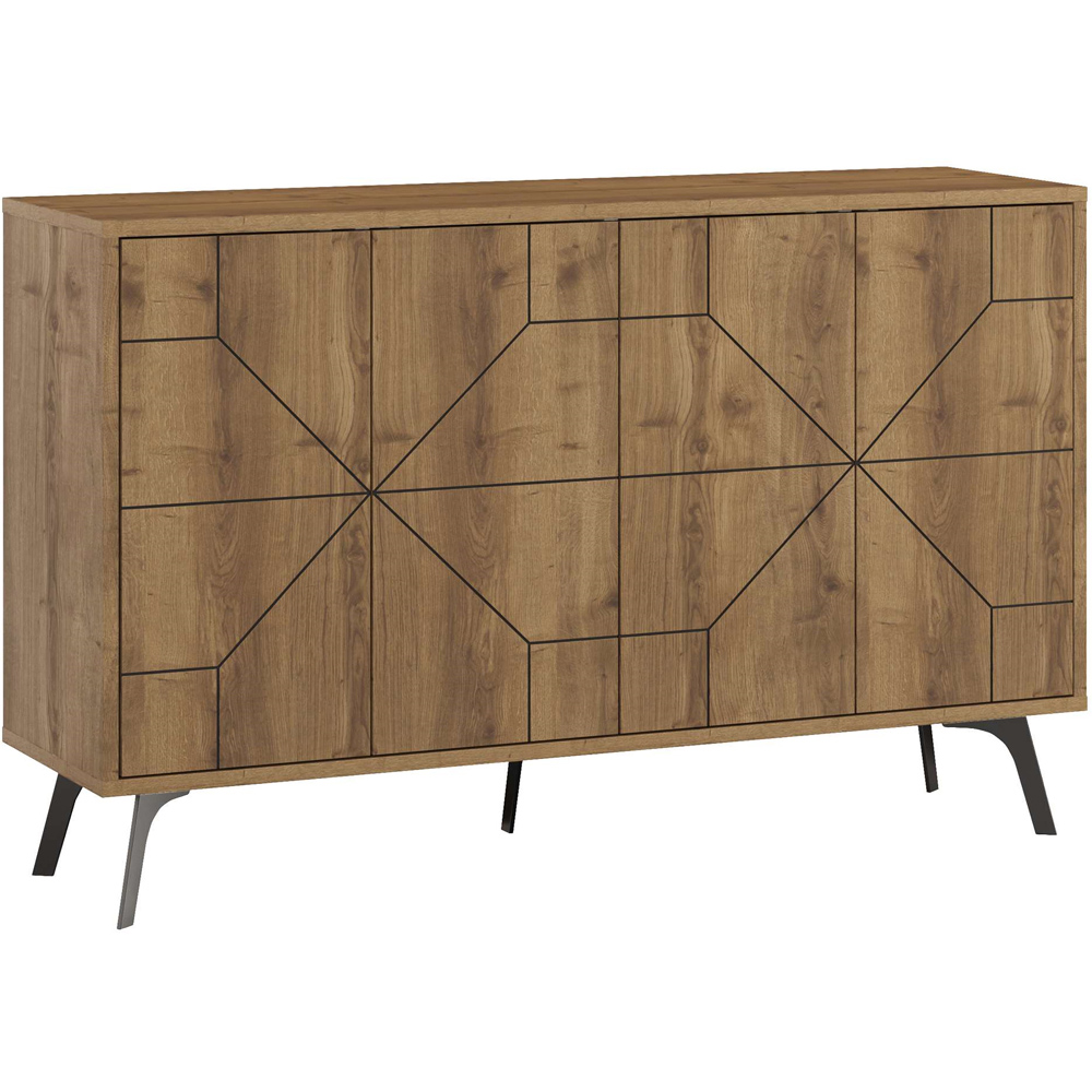 Decortie Dune Dark Oak Effect Console Sideboard Image 2