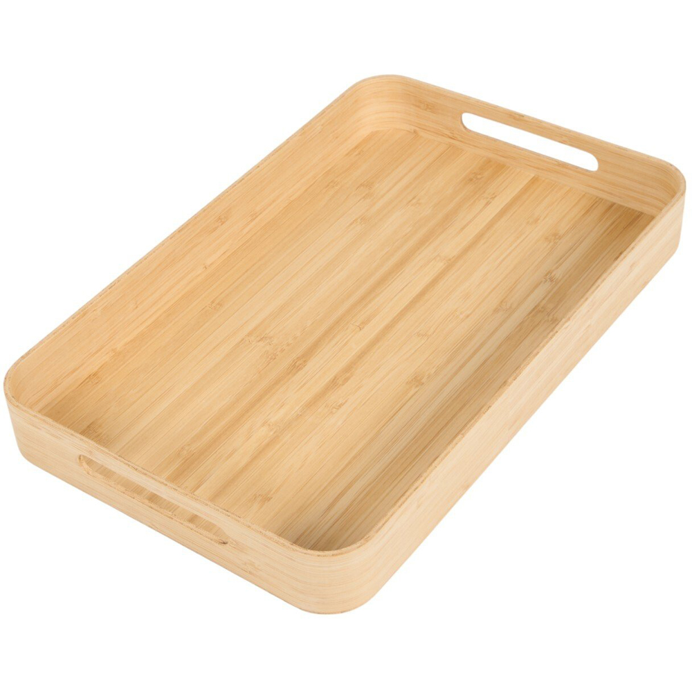 Bamboo Round Edge Tray Natural Image 4
