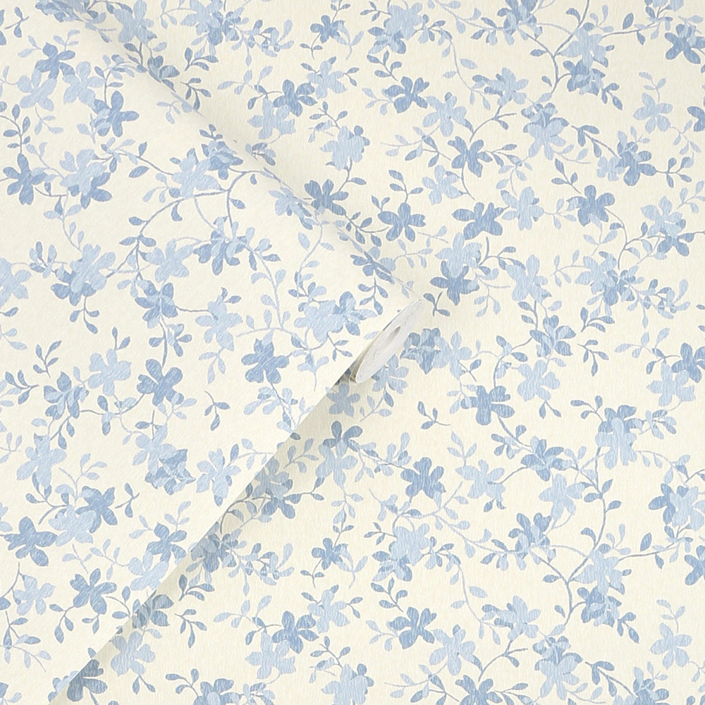 Laura Ashley Misterton Trail Pale Seaspray Blue Wallpaper Image 2