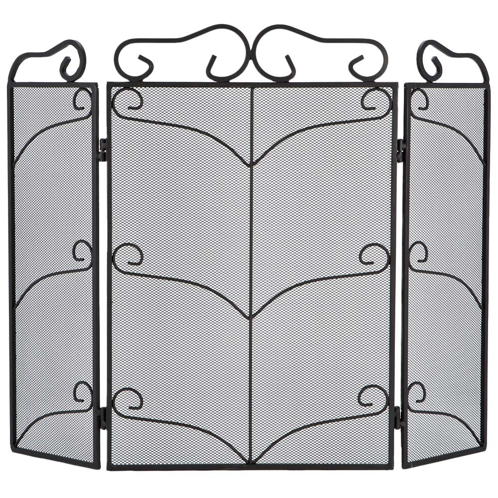 Inglenook Fireside Scroll Fireplace Guard Image 1