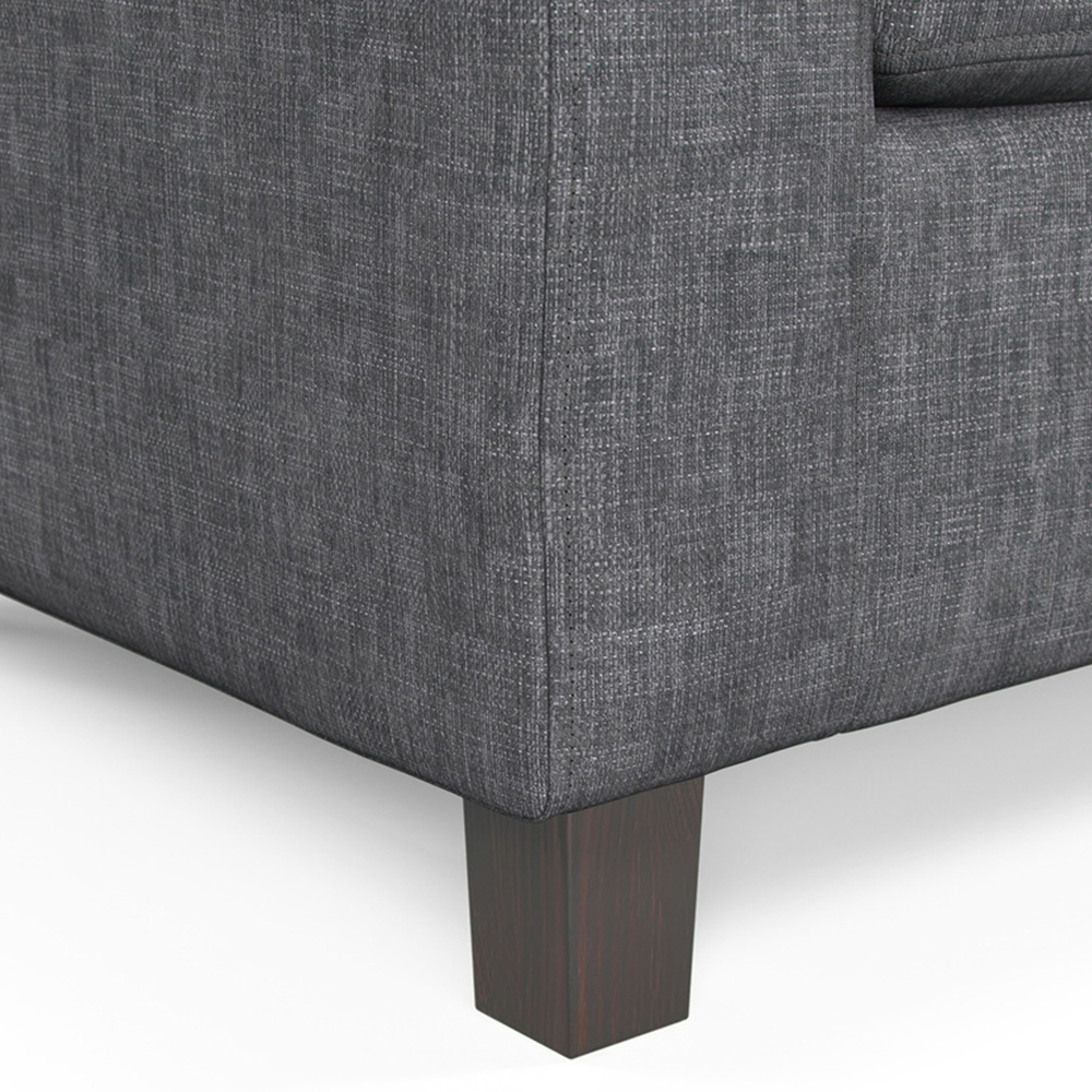 York 2 Seater Grey Turin Sofa Image 4