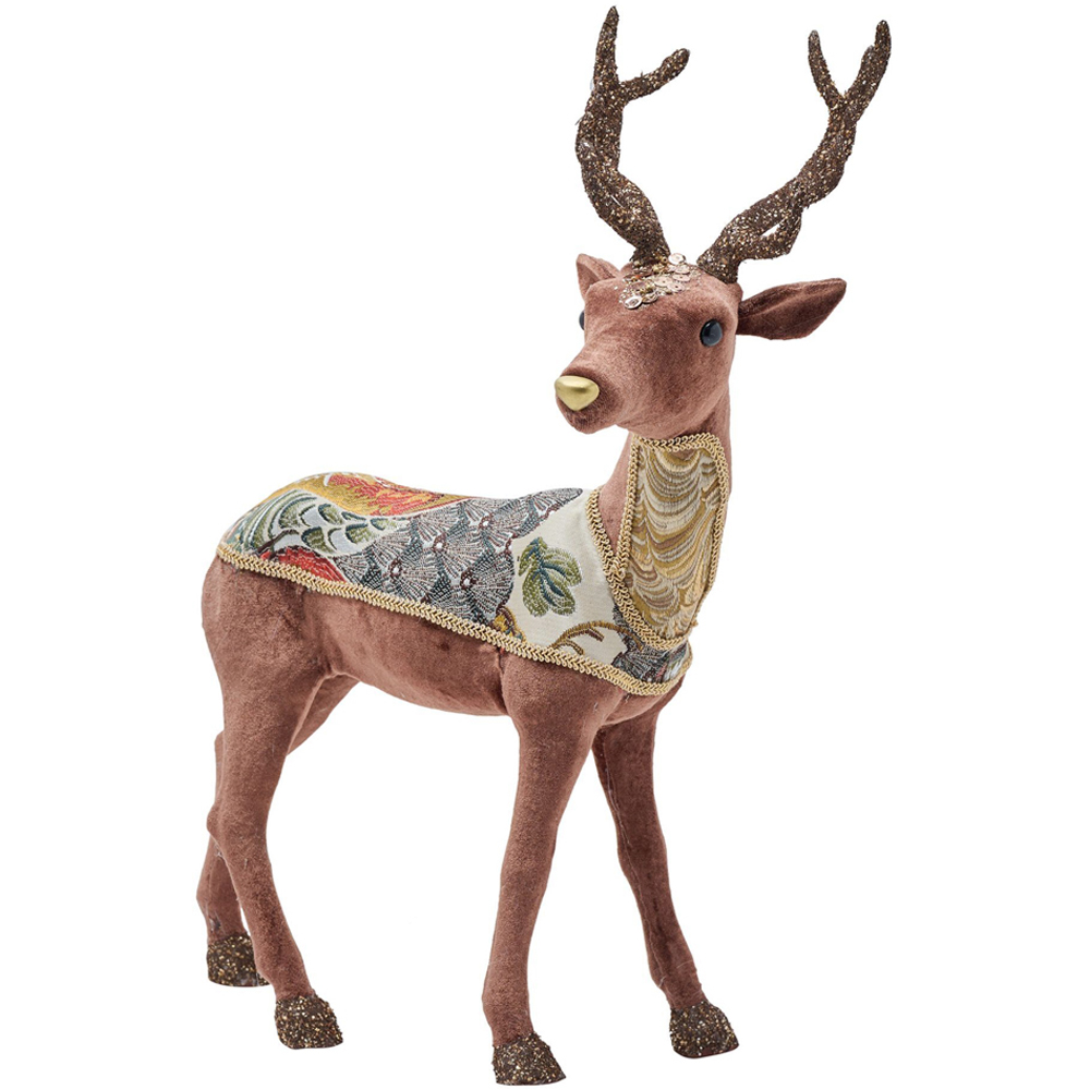 The Seasonal Gift Co. Standing Deer Sideways Looking Christmas Decoration Image 2