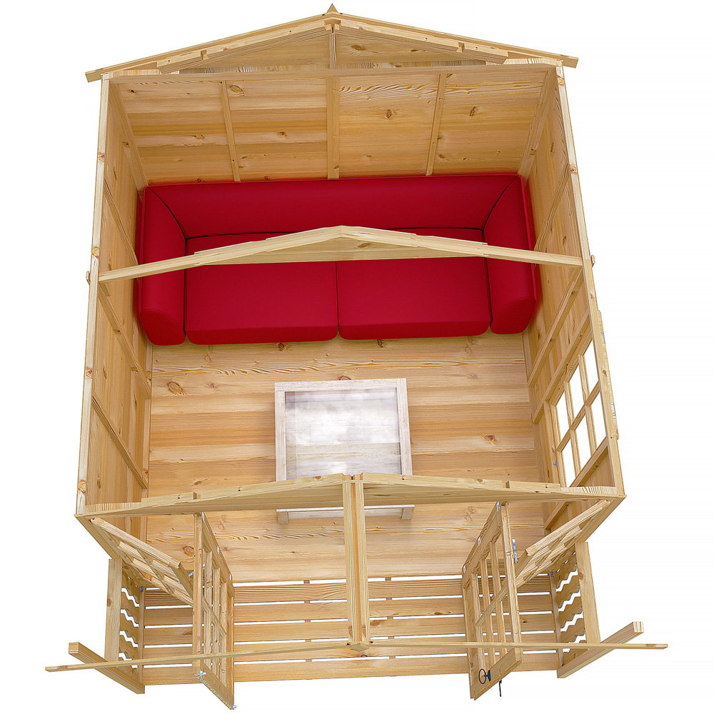 Shire Delmora 8 x 10ft Double Door Traditional Summerhouse Image 4