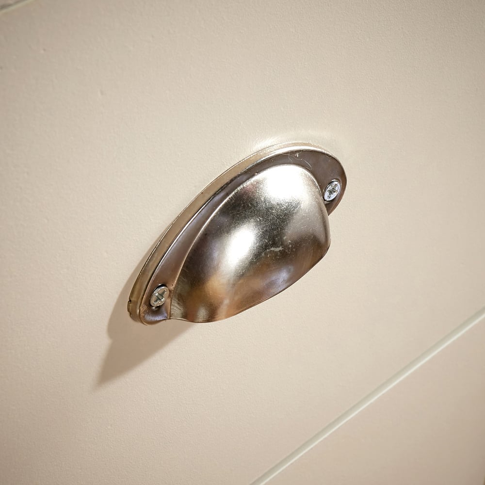 Home Source Avon 4 Drawer White and Oak Dual Tone Chest of Drawers Image 5