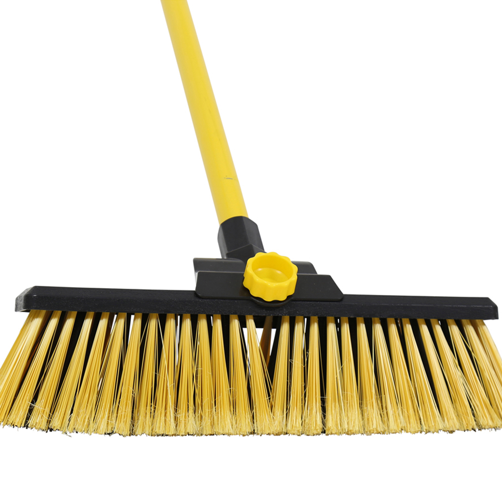 Charles Bentley Yellow Heavy Duty Bulldozer Broom Sweeper 14 inch Image 4