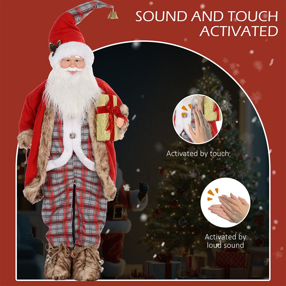 Everglow Animated and Sound Activated Santa Claus 4.6ft | Homebase