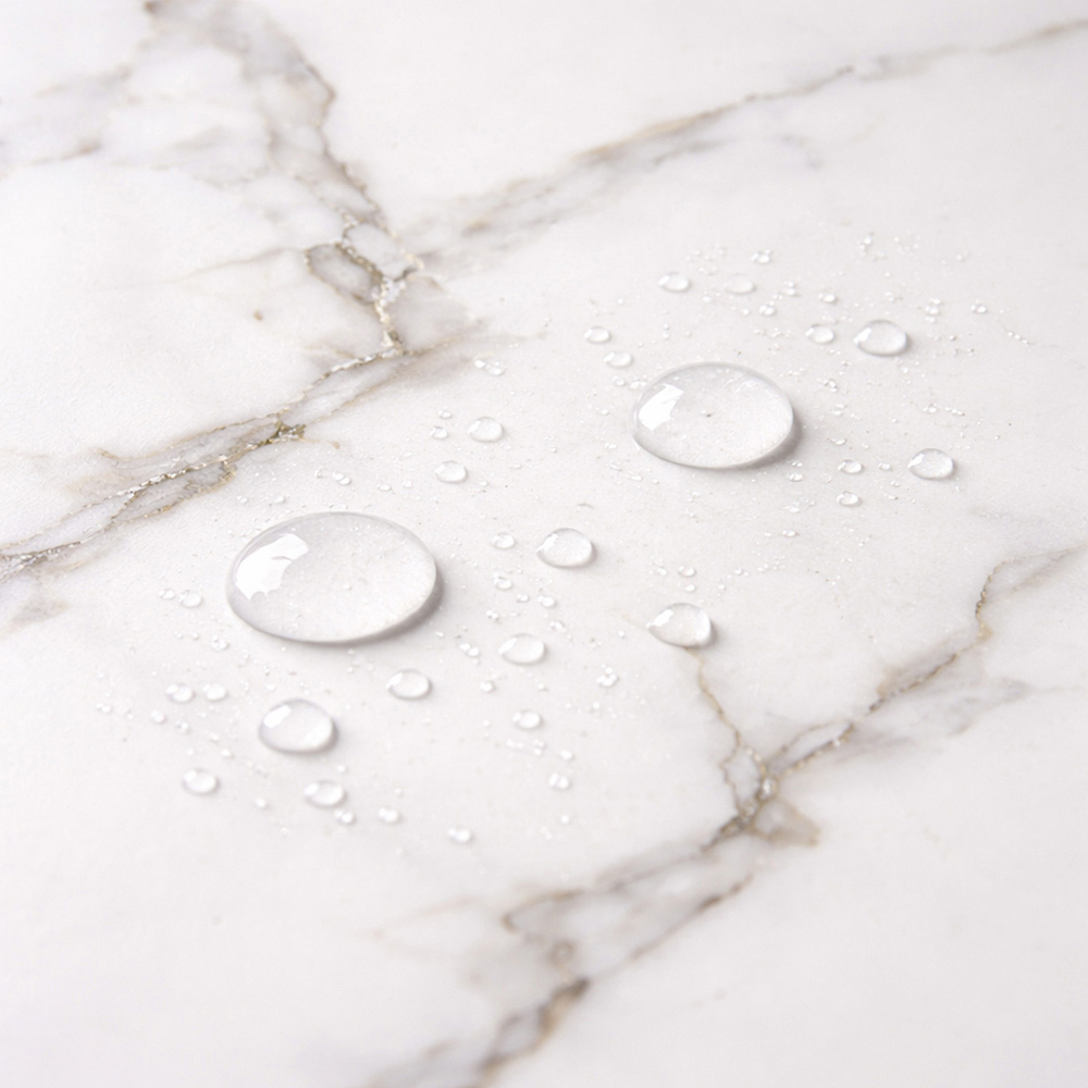 Britwall White Carrara Marble Glossy Shower Panel 2400 x 1000 x 10mm 3 Pack Image 4