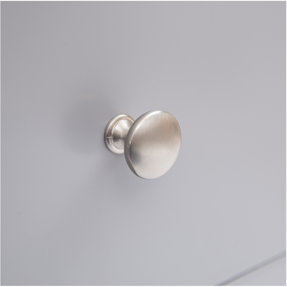 Cabinet Bits Mirano 4 Drawer Dark Grey Chrome Knob Chest of Drawers Image 7