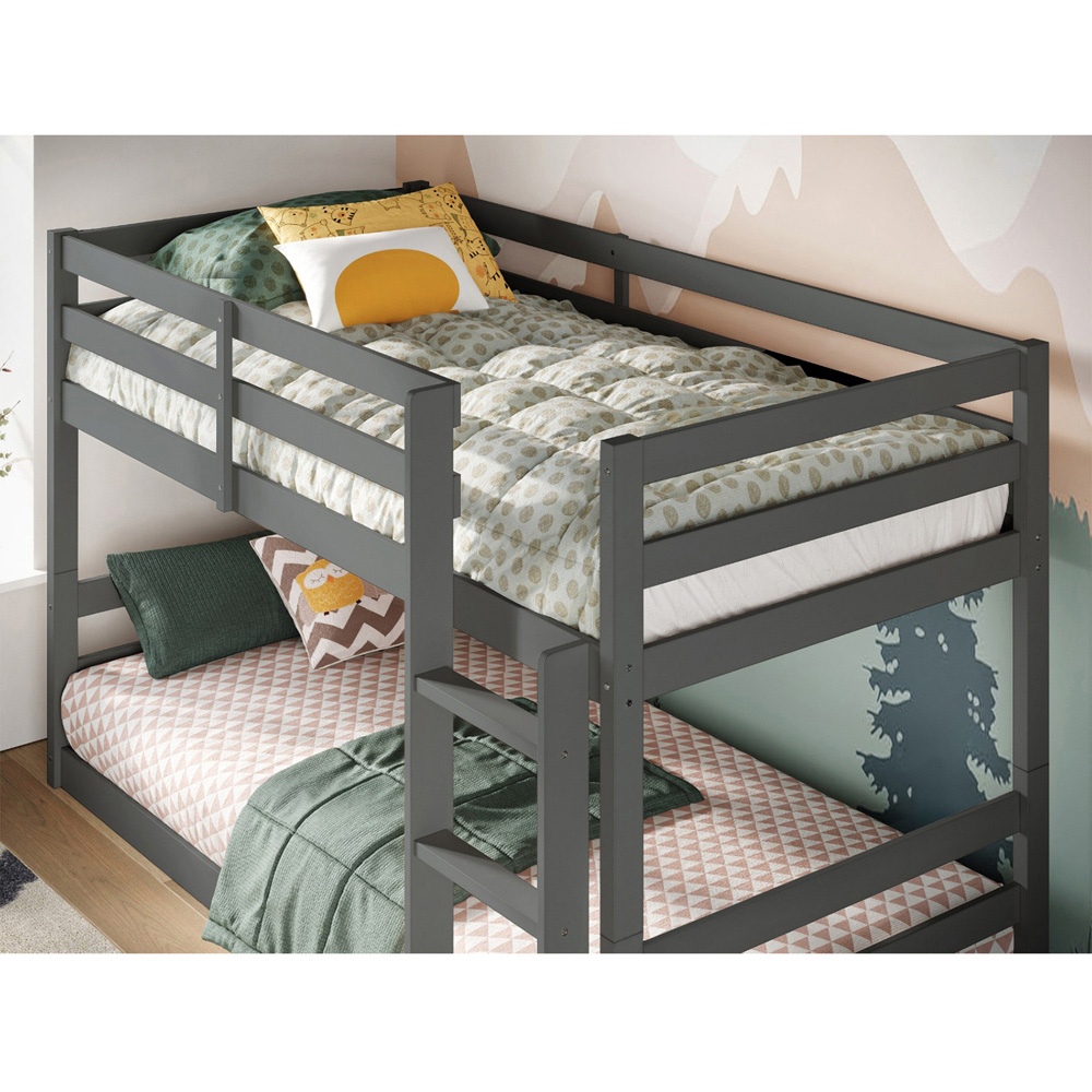 Flair Shasha Grey Low Wooden Bunk Bed Image 2