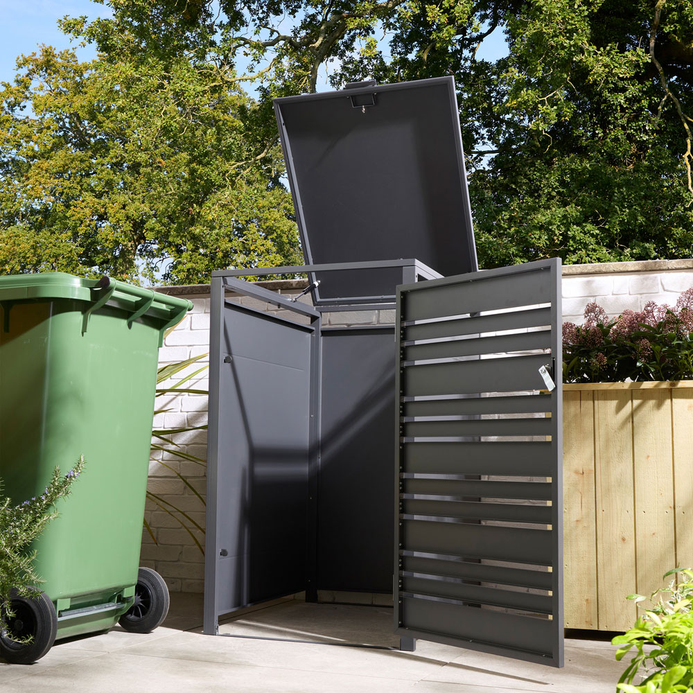 Rowlinson Chelsea Oak Wheelie Bin Store Image 4