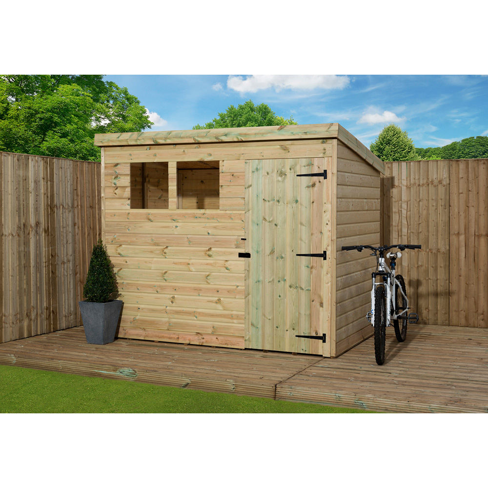 Empire Sheds 1500 7 x 3ft Tongue and Groove Wooden Pent Garden Shed Image 2