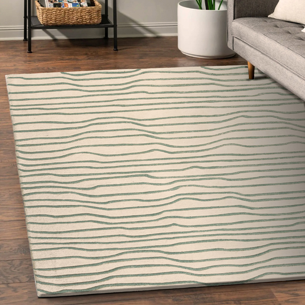 Esselle Home Aura Dune Natural and Green Rug 200 x 290cm Image 6