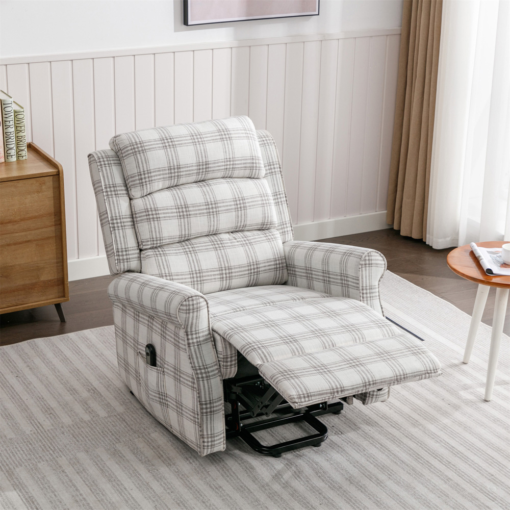 Furniture One Grey Electronic Power Lift and Tilt Chair Image 4