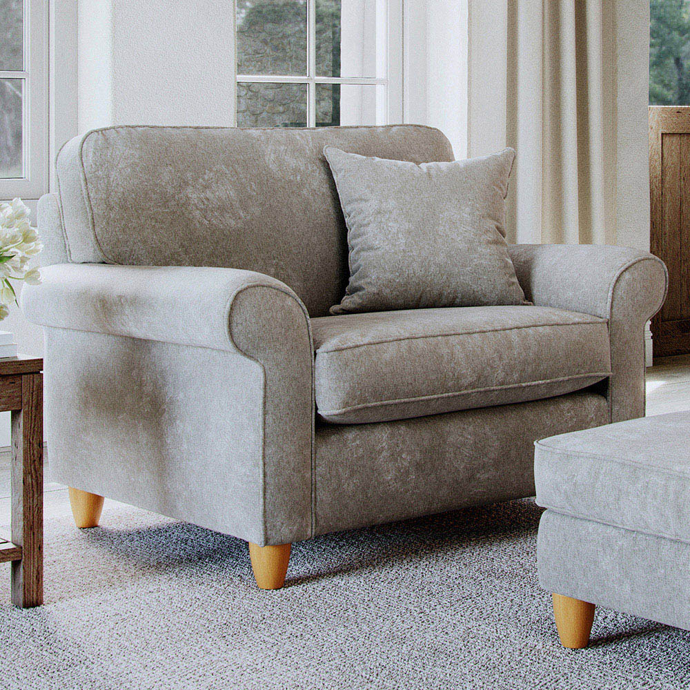 Sinatra Glory Beige Snuggle Chair Image 1