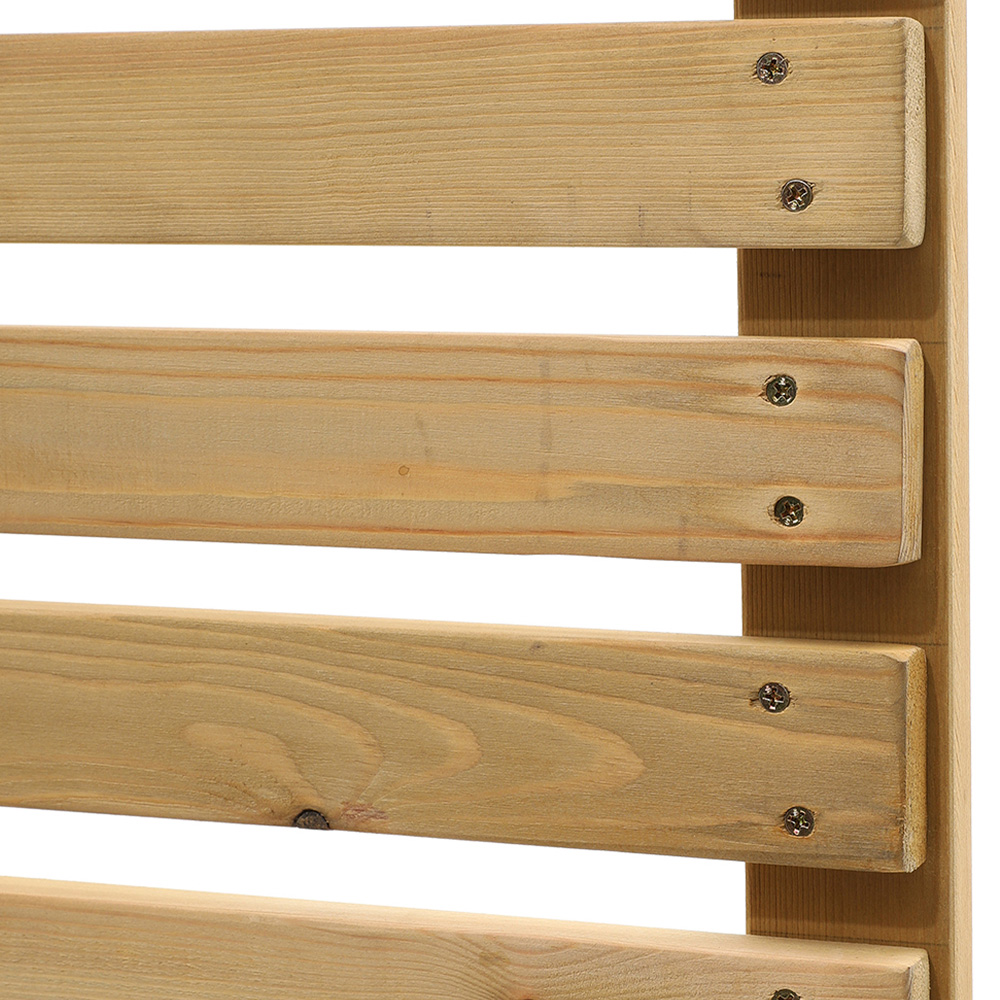 Living and Home 6 x 7ft Wooden Slatted Garden Fence Gate Image 4