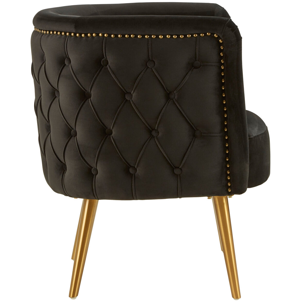 Premier Housewares Manhattan Black Tub Chair Image 4
