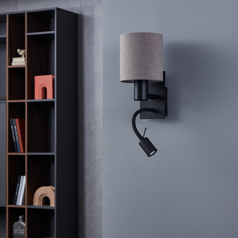 EGLO Pasteri Black LED Wall Light Image 4