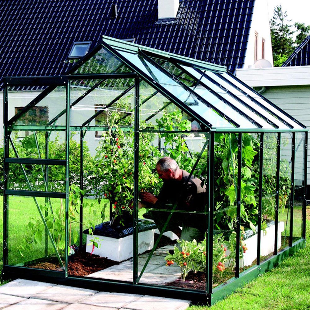 Vitavia Venus 6200 Green Aluminium Frame 6 x 10ft Horticultural Glass Greenhouse Image 3