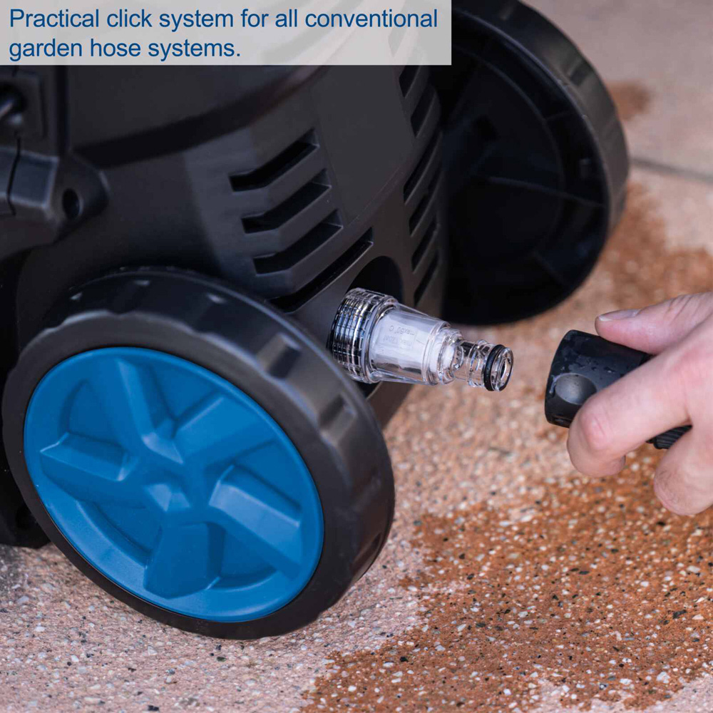 Scheppach HPC1600-KIT 135 Bar Pressure Washer with 5m Hose and Accessory Kit 1600W Image 7