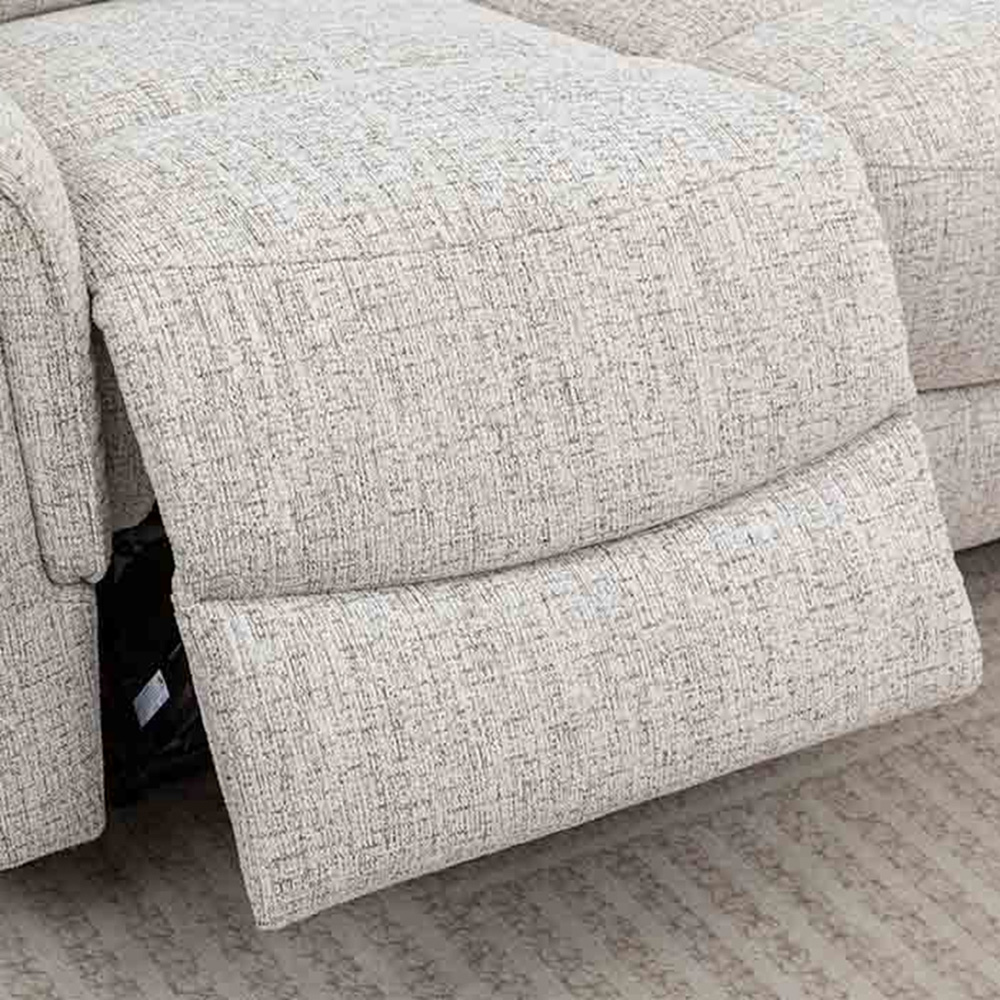 Long Island 3 Seater Beige Recliner Sofa Image 5
