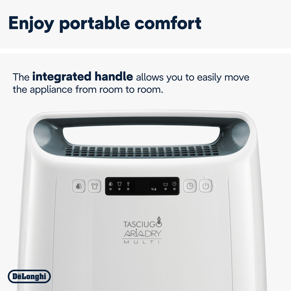 De'Longhi Tasciugo AriaDry Multi White Digital Dehumidifier 16L  Image 2