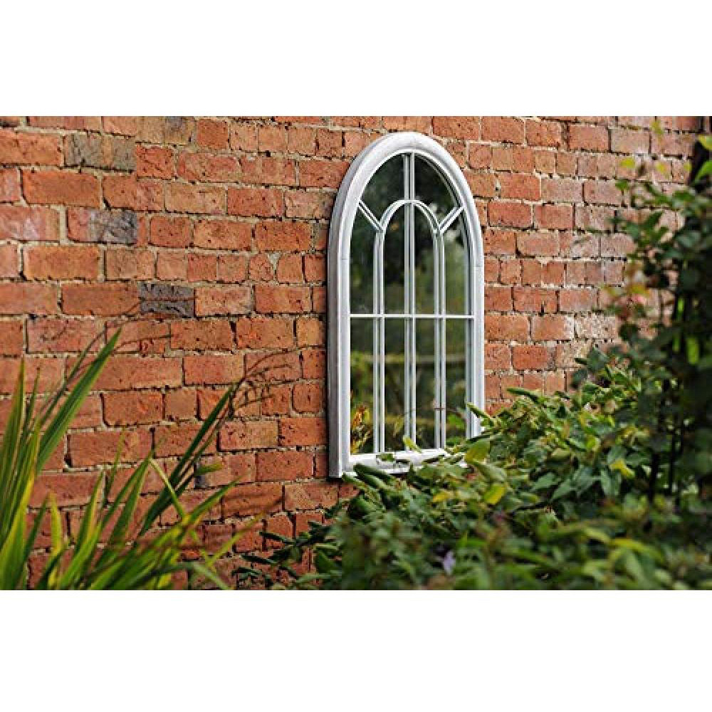 Fallen Fruits Grey Arched Wall Mirror 88.2 x 69cm Image 3