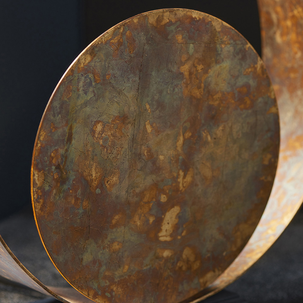 Merano Messina Gold Patina and Dark Bronze Table Lamp Image 5