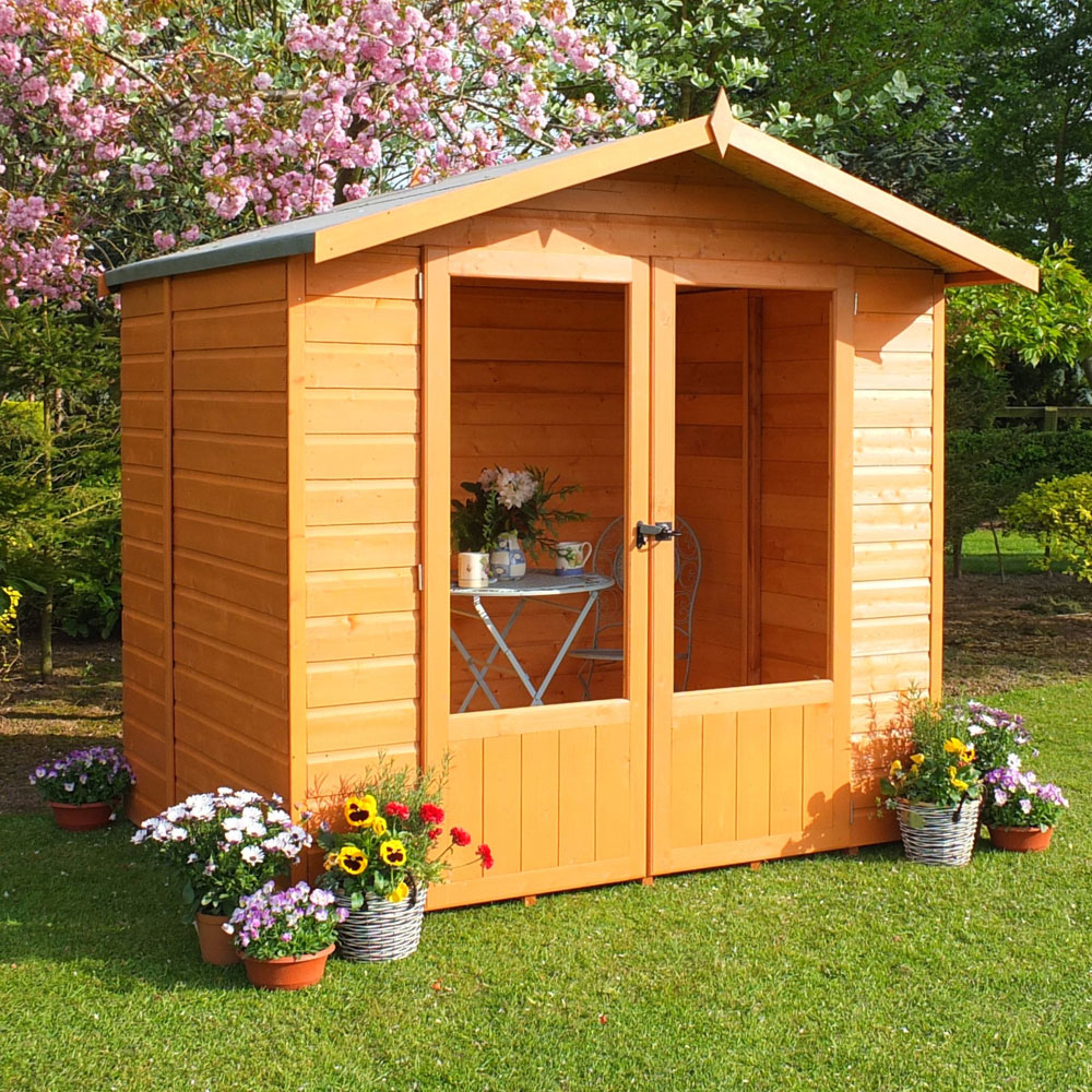 Shire Avance 7 x 5ft Double Door Shiplap Traditional Summerhouse Image 2