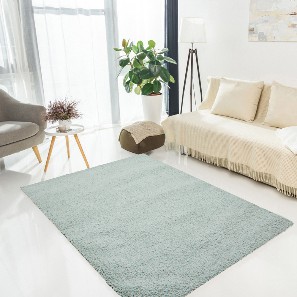 DS Living Cloud Luxe Plain Blue Rug 150 x 210cm Image 2