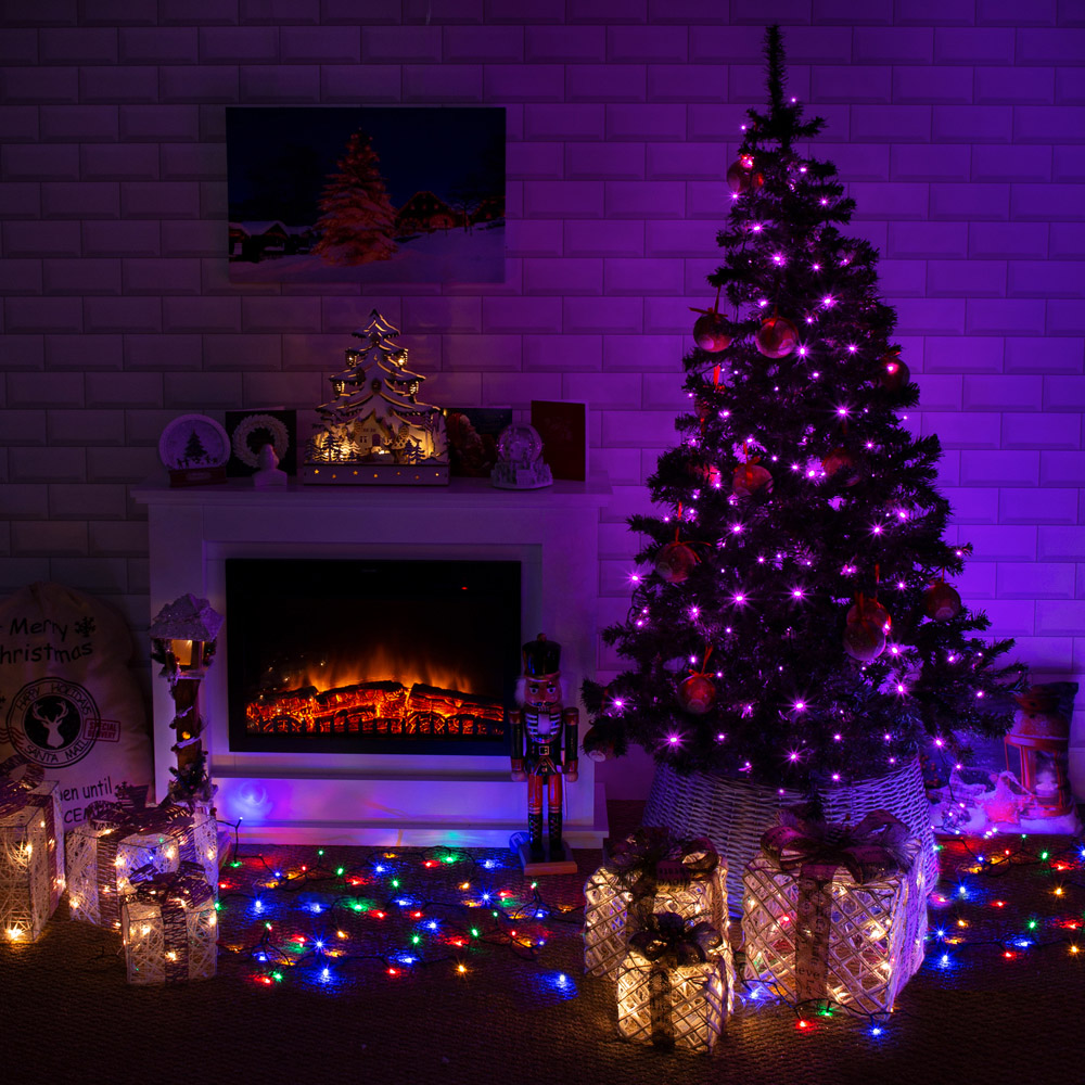 The Christmas Workshop 300 Purple LED String Light Image 5
