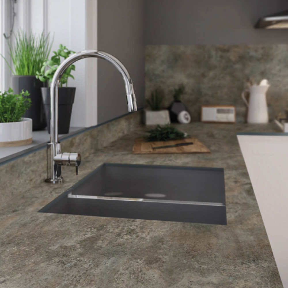 Zenith Caldeira Laminate Kitchen Breakfast Bar 3000 x 950 x 12.5mm Image 2