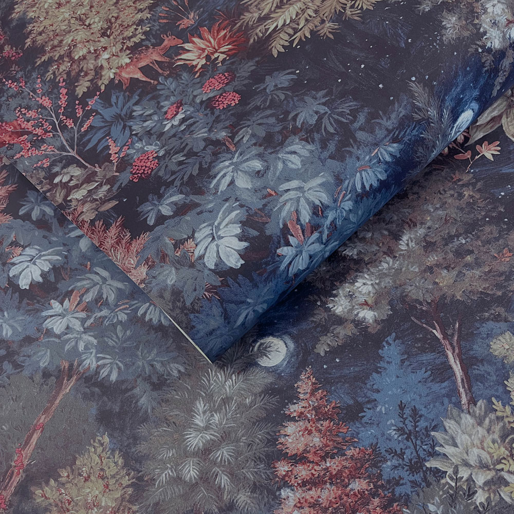 Holden Decor Midnight Woods Navy Wallpaper Image 2