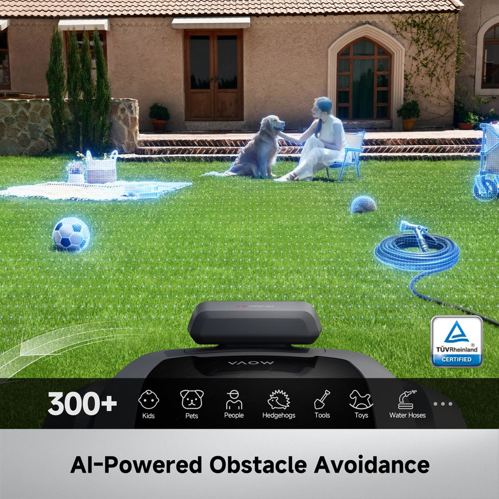 Mova ViAX 500 Wire Free Auto-Mapping with Virtual Boundaries Robotic Lawnmower Image 3