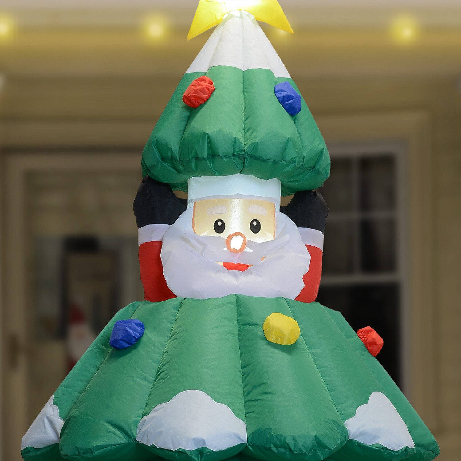 Inflatable Moving Santa Tree Green Image 5