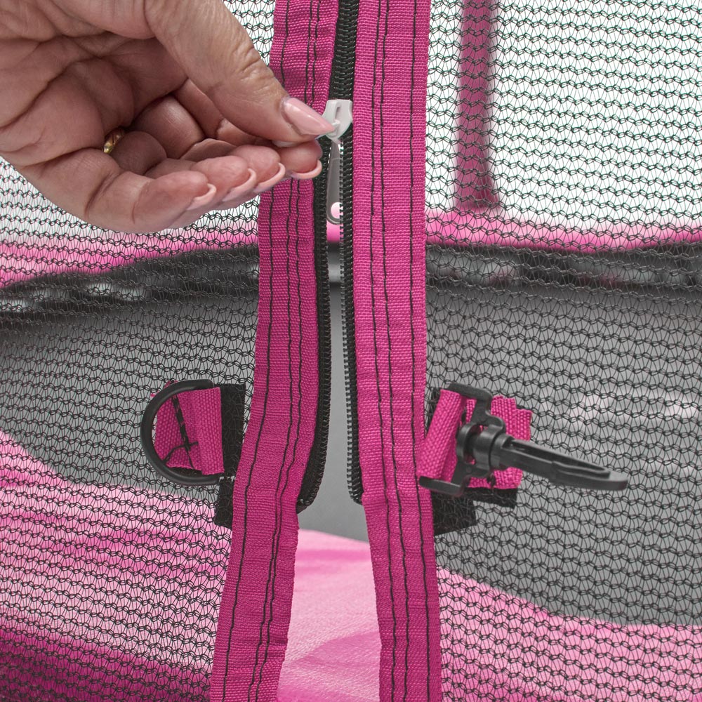 Plum Play Pink 4ft Junior Springsafe Trampoline with Enclosure Image 5
