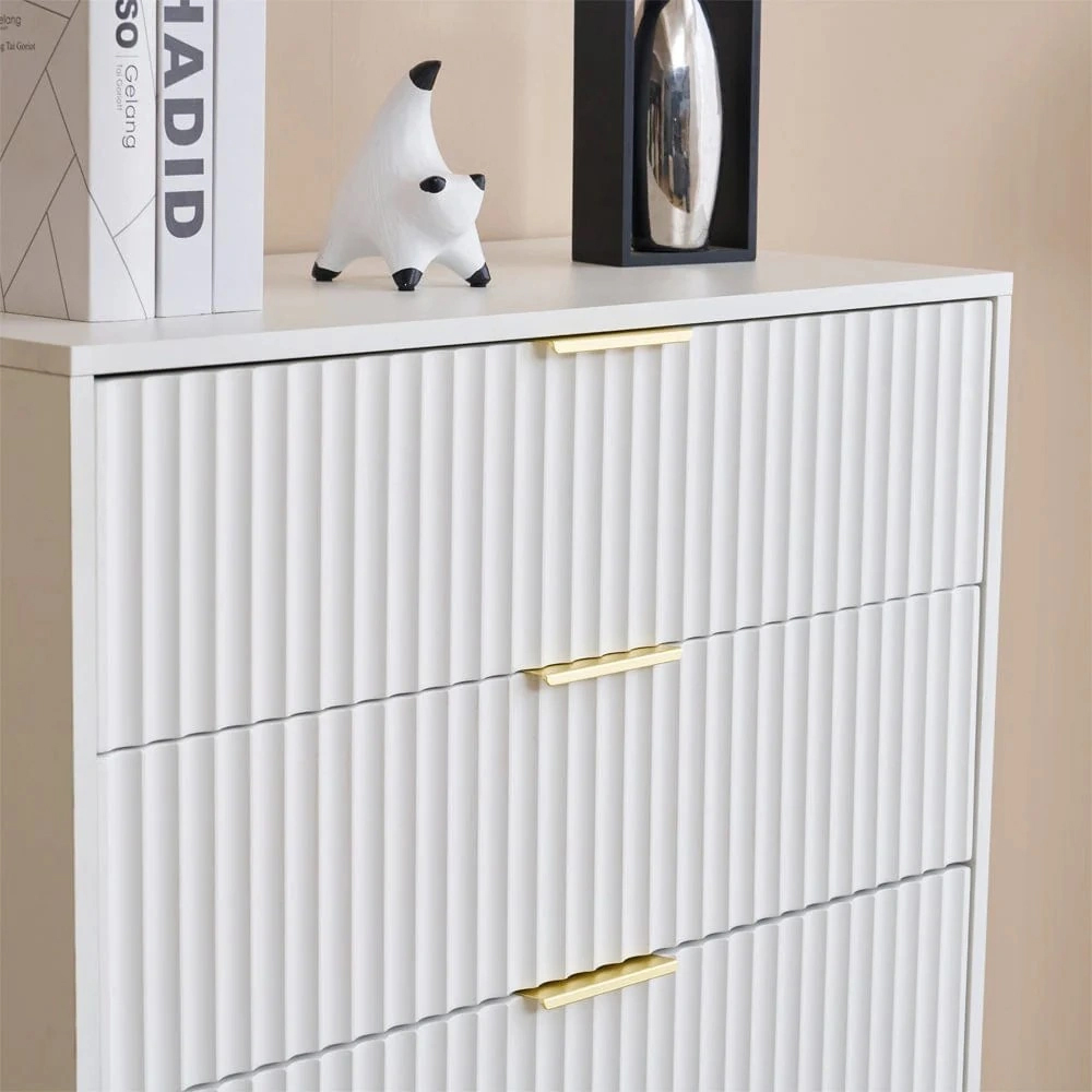 Kosy Koala 5 Drawer White and Gold Storage Chest Image 3