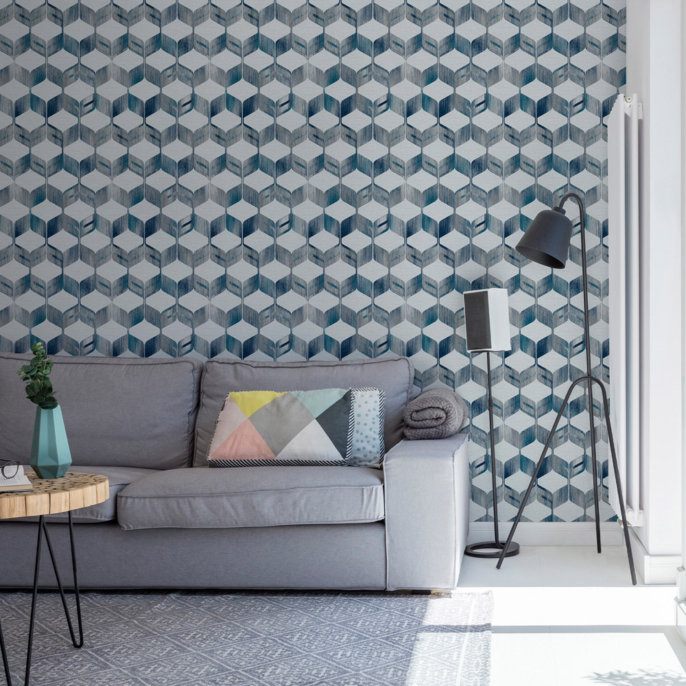 Fresco Maya Blue Wallpaper Image 3
