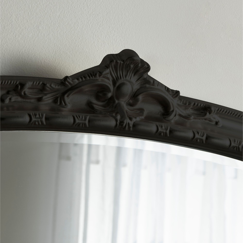 Yearn Victoria Bevelled Black Overmantle Mirror 89 x 127cm Image 4