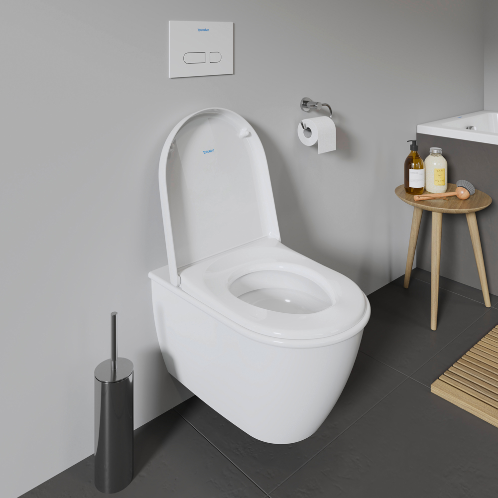 Duravit White Toilet Seat and Cover 370 x 431mm Image 7