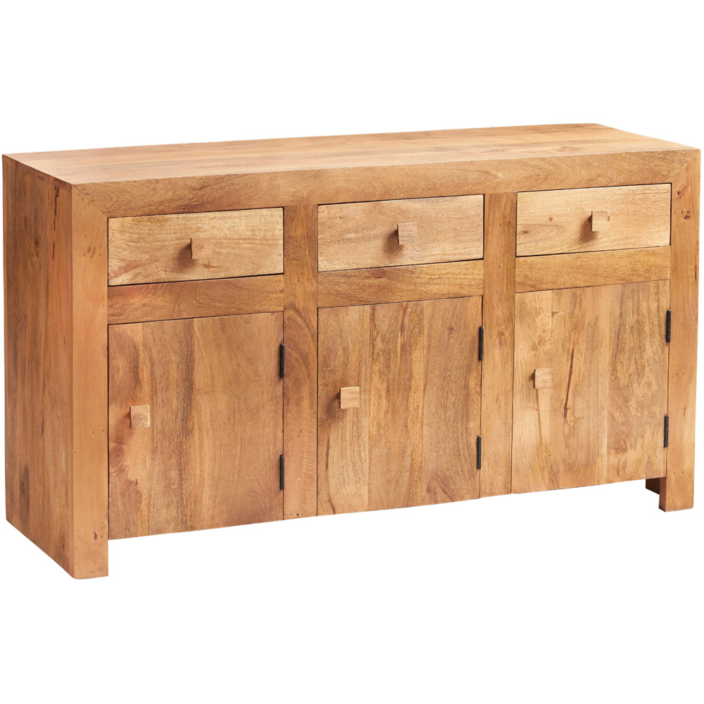 Brooklyn Napoli Toko 3 Door 3 Drawer Light Mango Large Sideboard Image 2