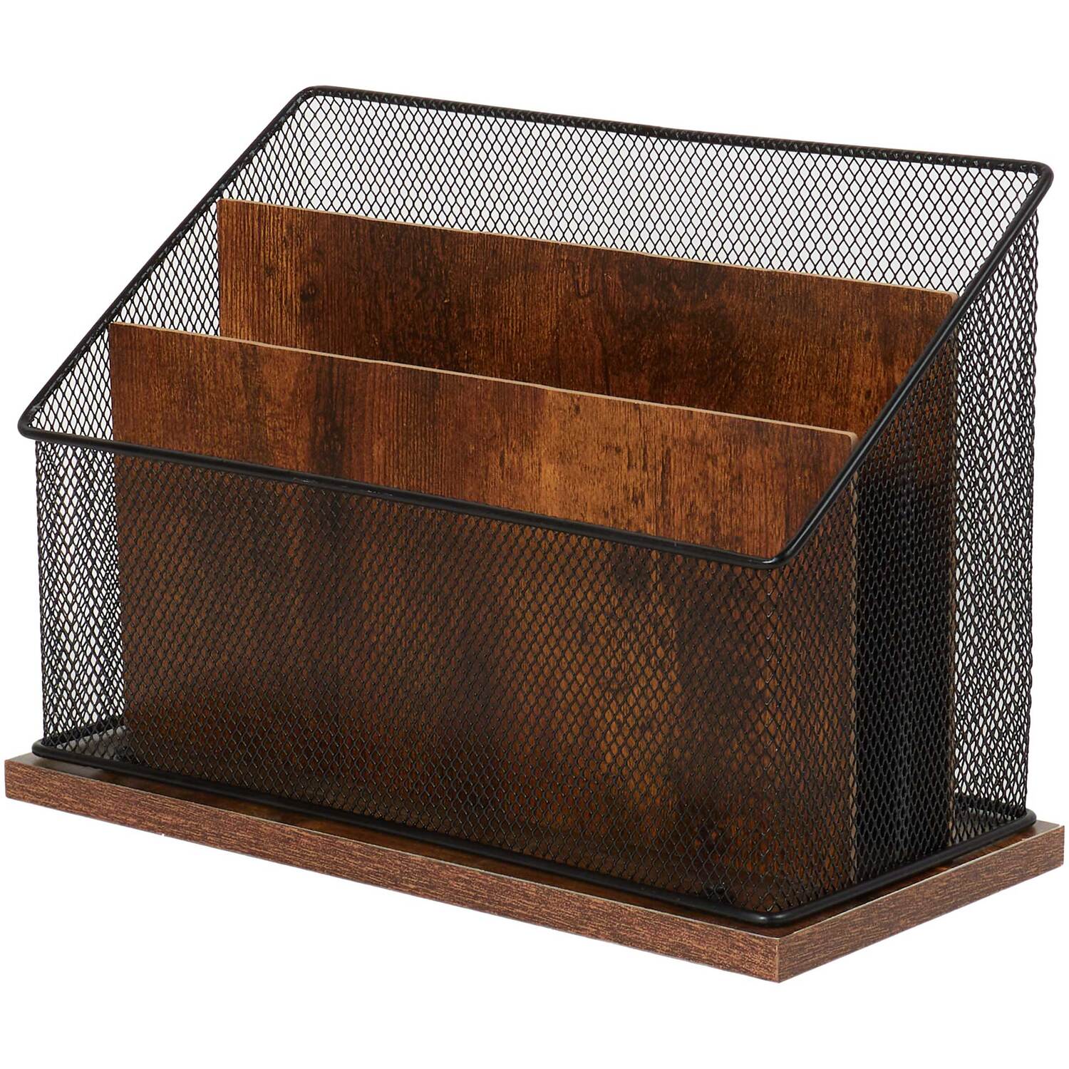 Bamboo Mesh Letter Sorter - Black Image 3