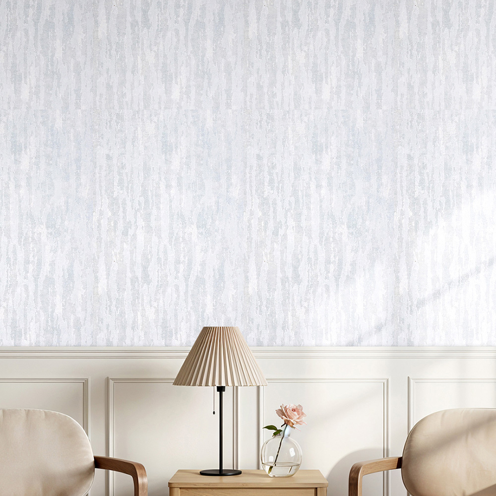 Living and Home Light Grey 3D Embossed Non-Woven Wallpaper Roll 950 x 53cm Image 7