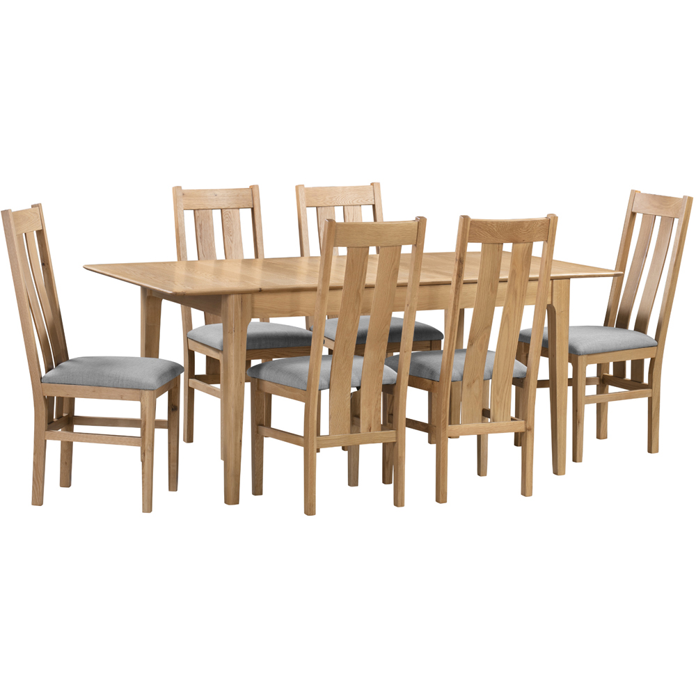 Julian Bowen Cotswold 6 Seater Dining Table Set Image 2